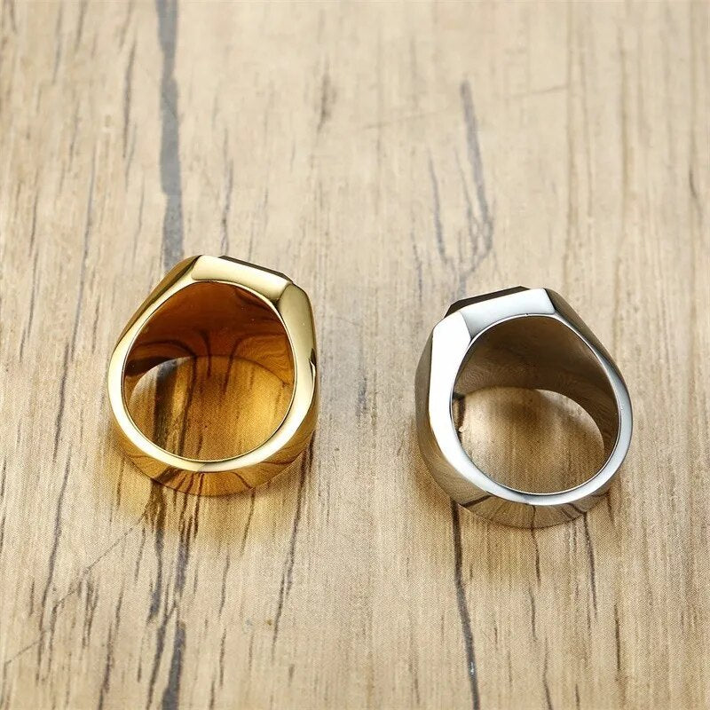 Bague pour homme avec pierre d'onyx