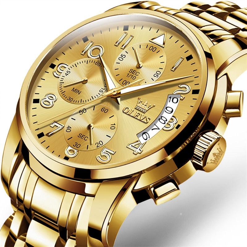 Orologio OLEVS in oro pregiato - Acciaio inossidabile (edizione limitata)