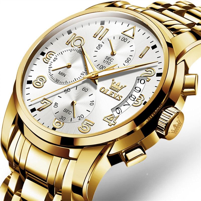 Orologio OLEVS in oro pregiato - Acciaio inossidabile (edizione limitata)