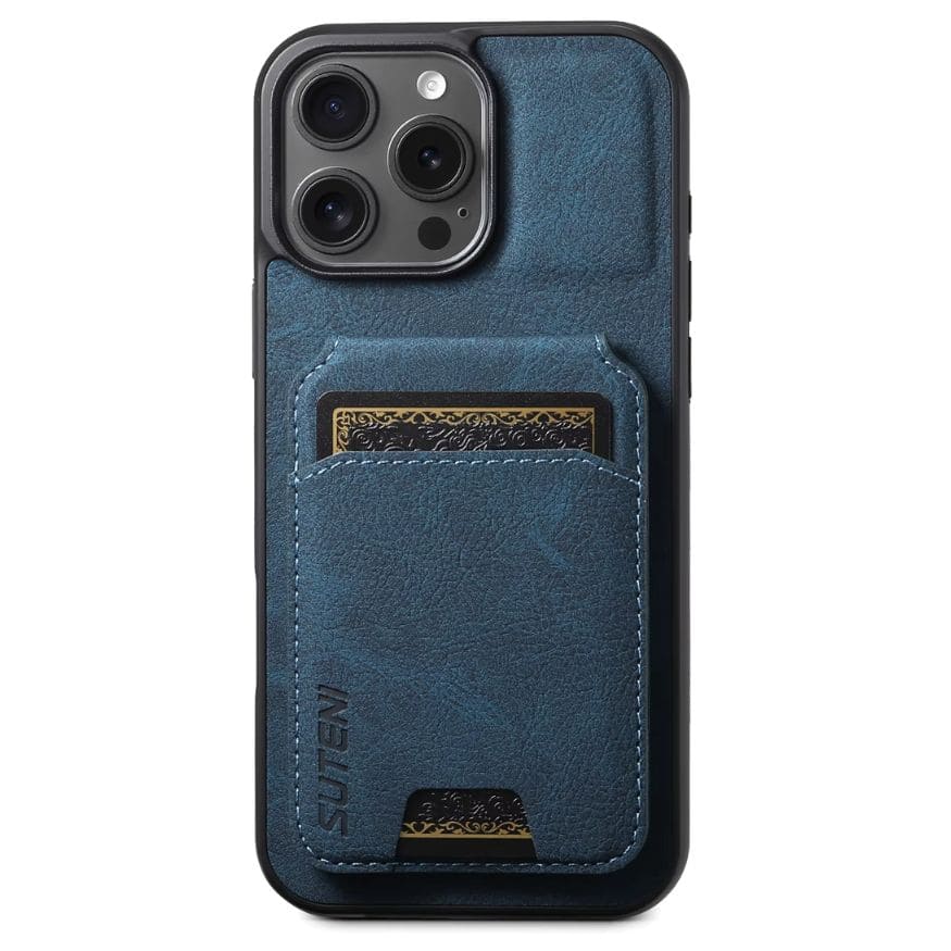 Custodia a portafoglio in pelle premium – compatibile con MagSafe (iPhone 12–17)