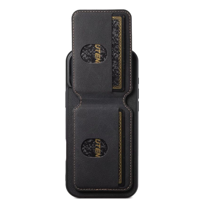 Custodia a portafoglio in pelle premium – compatibile con MagSafe (iPhone 12–17)