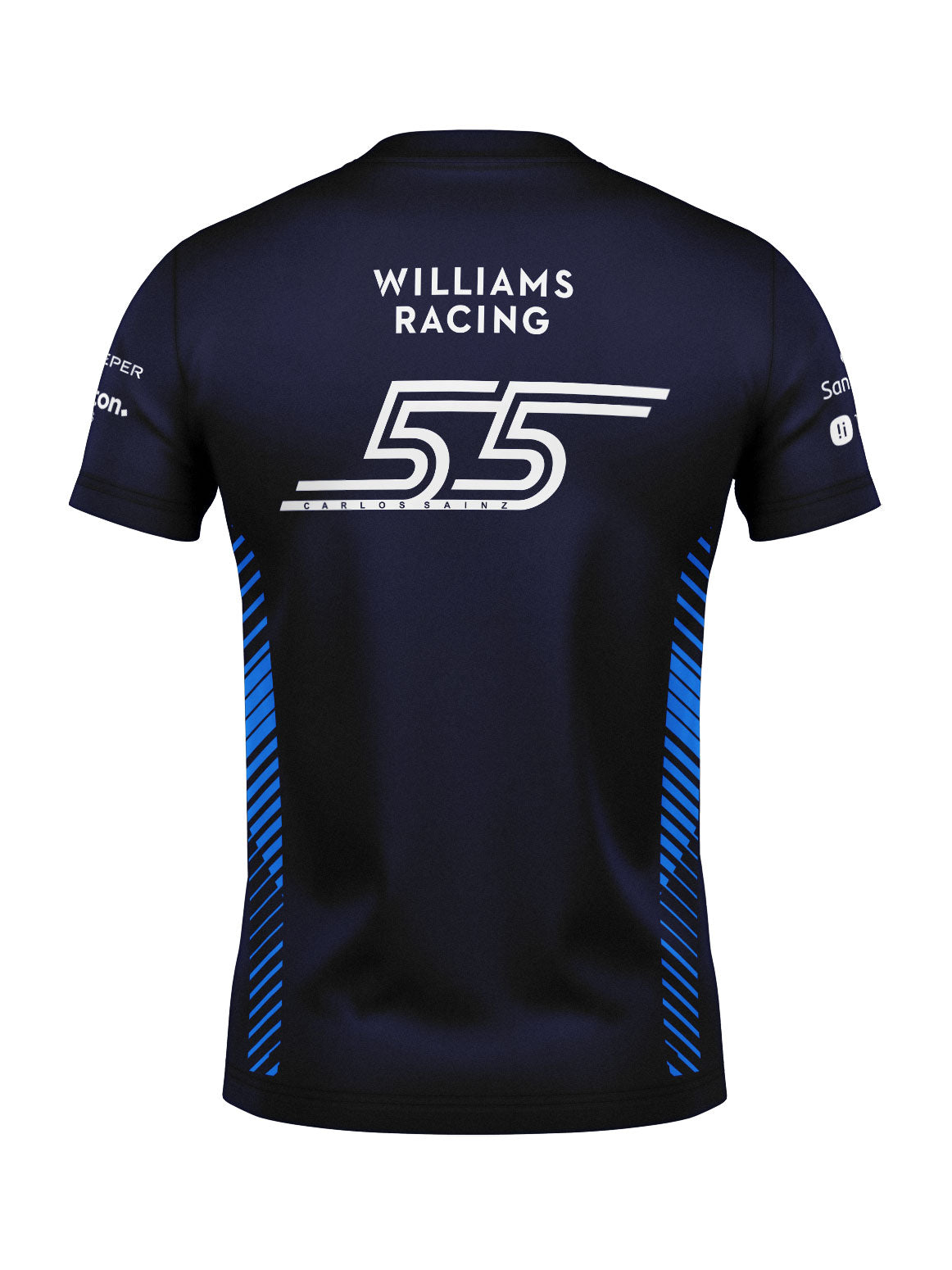 Camiseta Algodão Williams Carlos Sainz Azul Marinho 2025