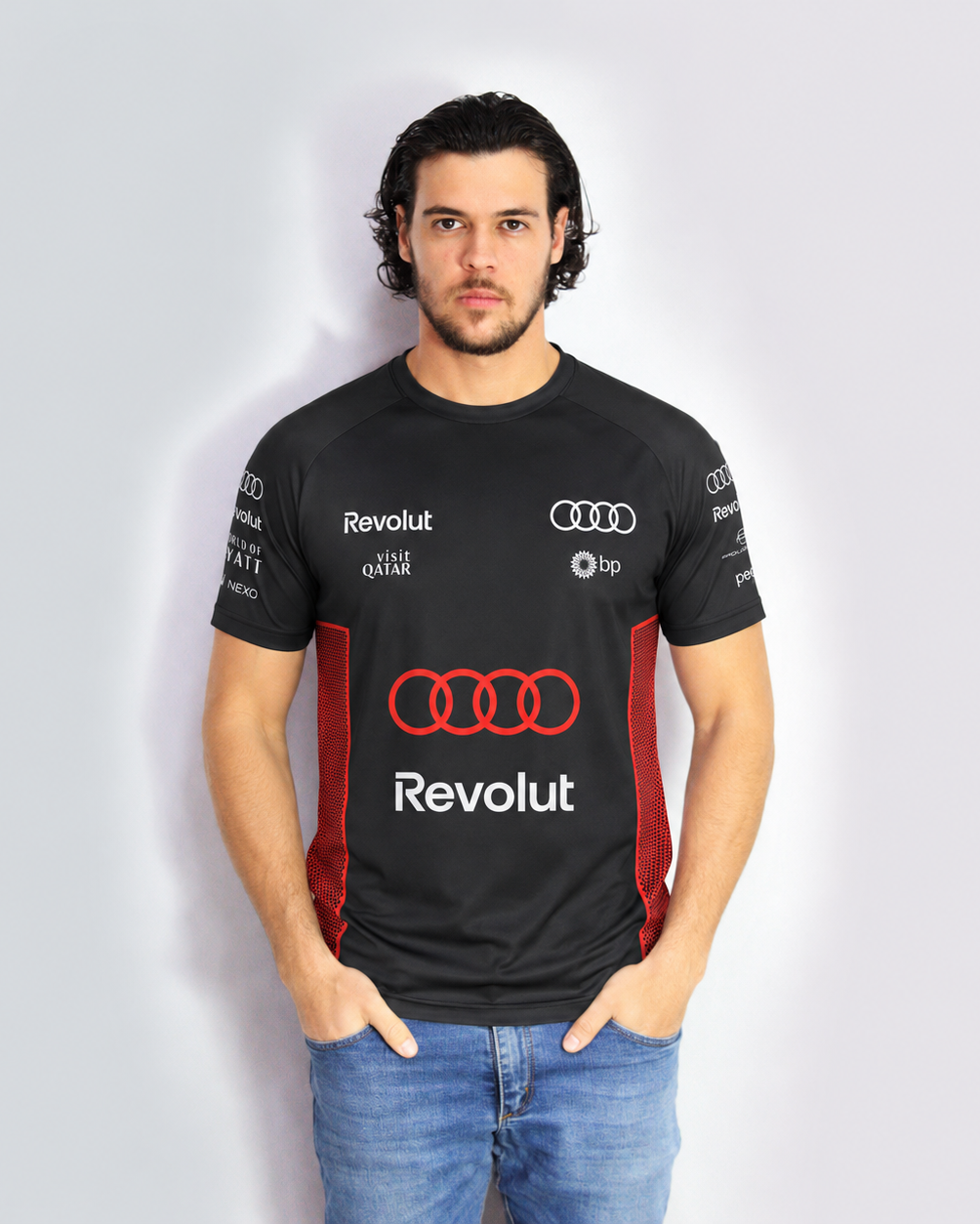 Camiseta Audi Bortoleto Torcida 2026 Algodão Preto