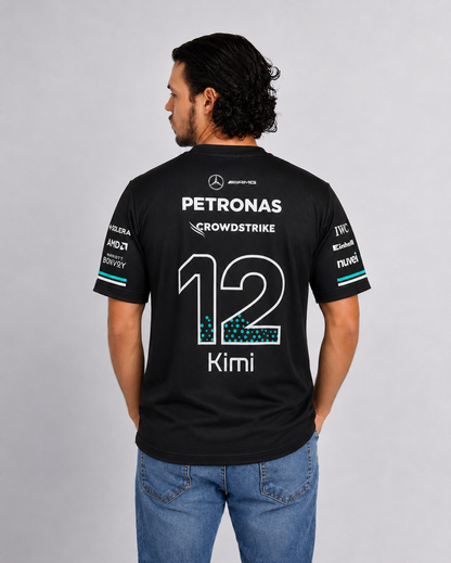 Camiseta Dryfit Mercedes Kimi Antonelli Preto 2026