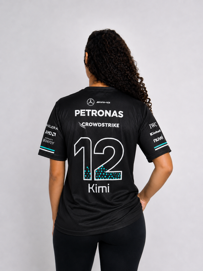 Camiseta Dryfit Mercedes Kimi Antonelli Preto 2026