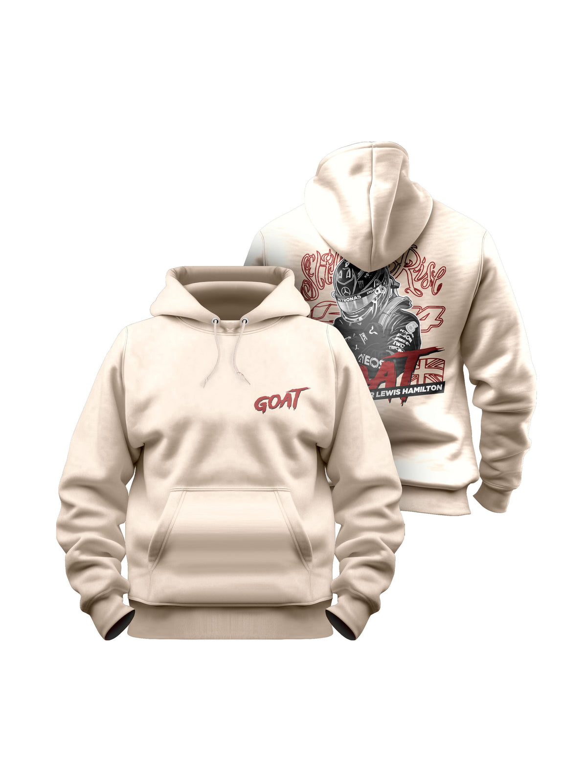 Moletom Canguru Sir Lewis Hamilton Goat Off White