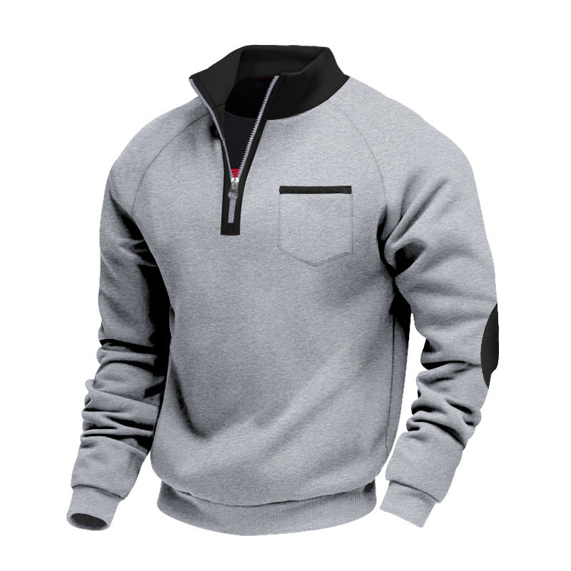 Trond – Fleece Sweatshirt Mit Viertelreißverschluss