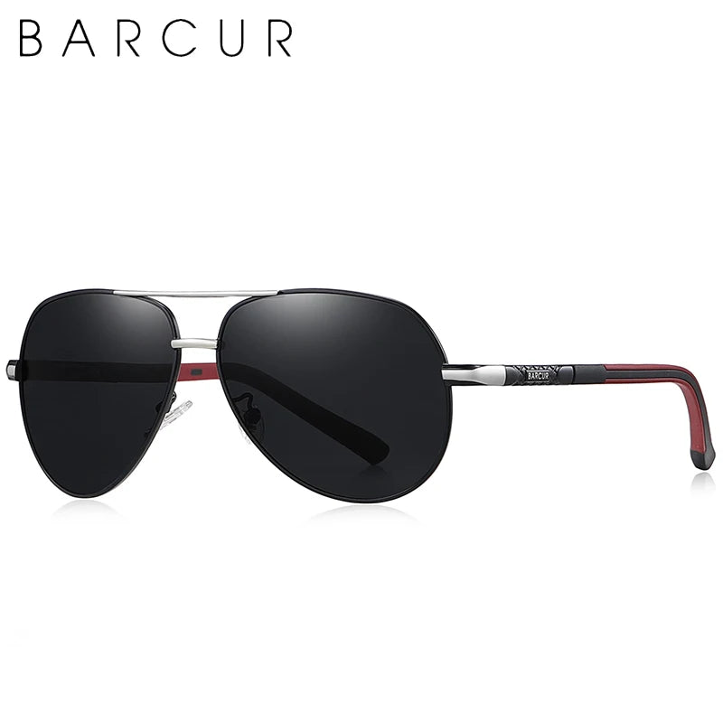 Occhiali da sole Barcur Aviator Titanium - Polarizzati
