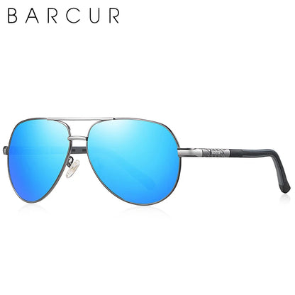 Occhiali da sole Barcur Aviator Titanium - Polarizzati