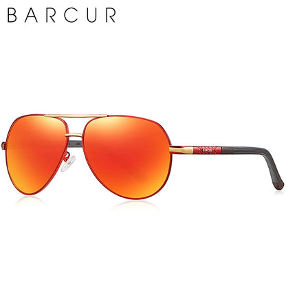 Occhiali da sole Barcur Aviator Titanium - Polarizzati