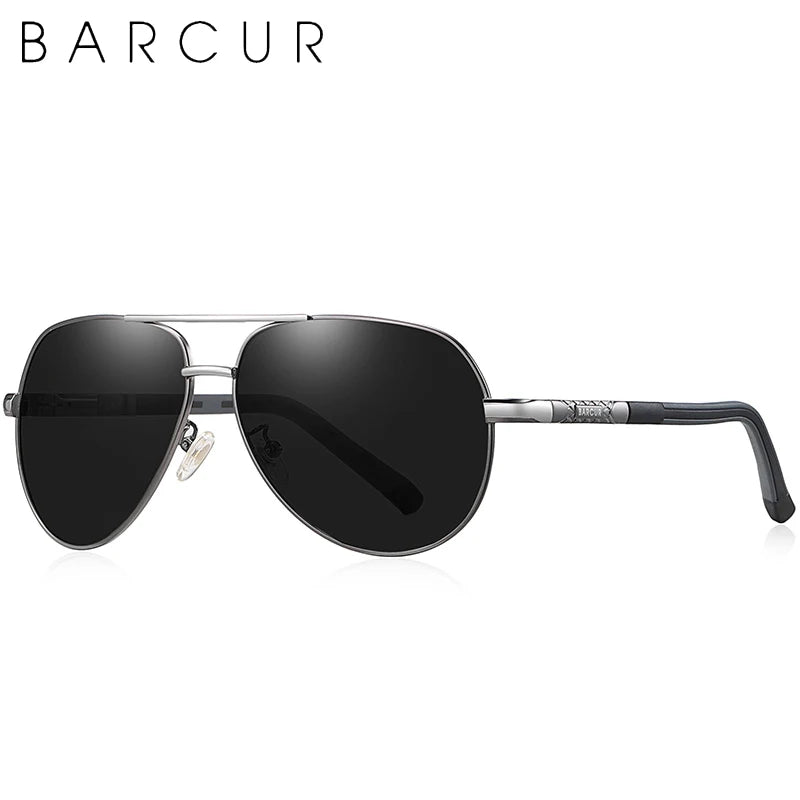 Occhiali da sole Barcur Aviator Titanium - Polarizzati