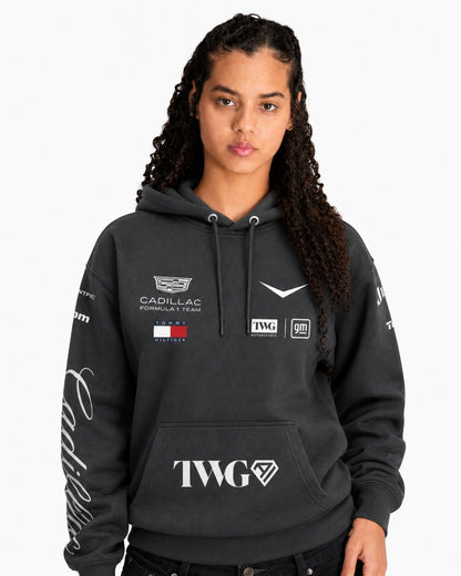 Moletom Canguru Cadillac F1 Equipe Preto