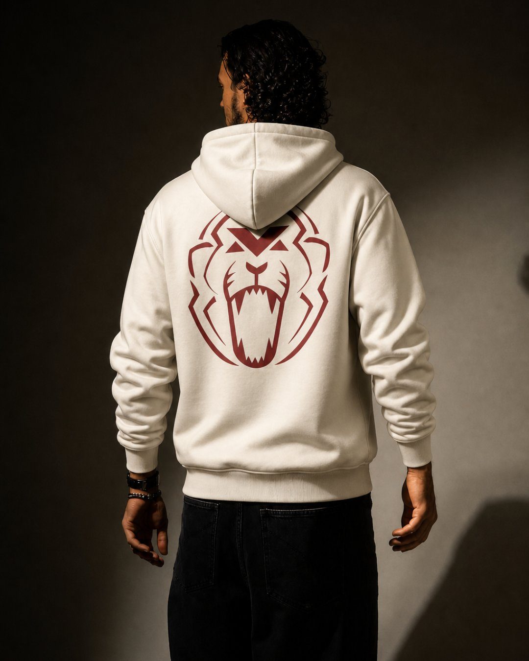 Moletom Canguru Max Verstappen The Lion Off White