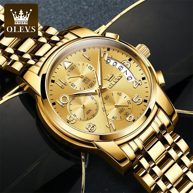 Orologio OLEVS in oro pregiato - Acciaio inossidabile (edizione limitata)